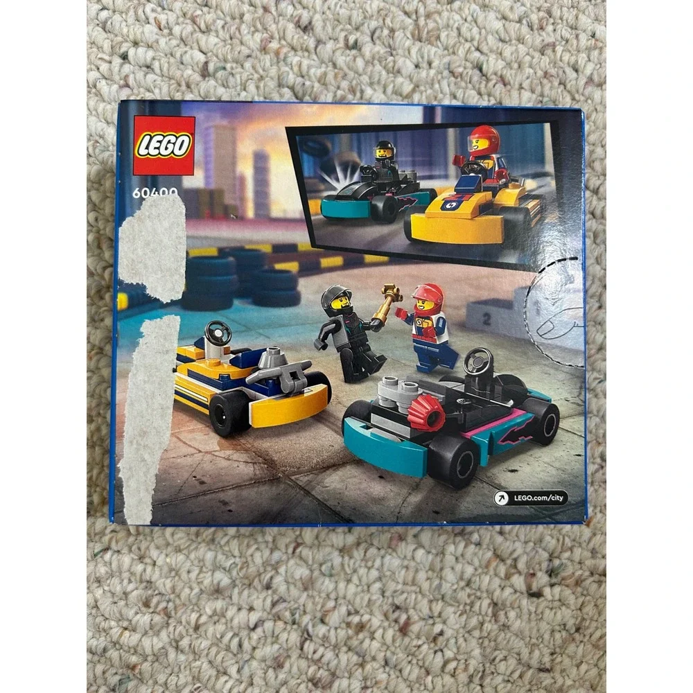LEGO City Go-Karts and Race Drivers 60400 Building Toy Set 99 Pieces New Box